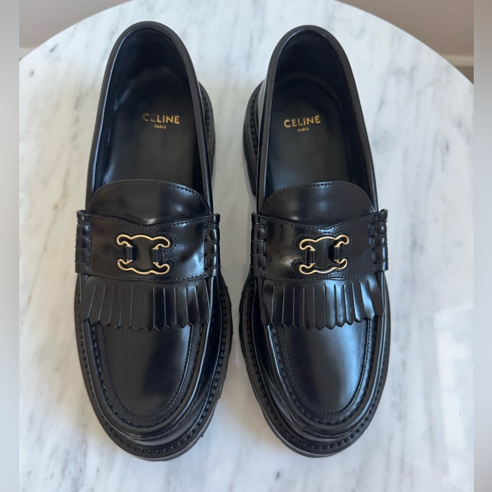 Celine Triomphe Frame Chunky Loafer 3 Margaret Polished Bull